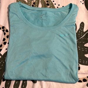 Light aqua blue dri fit Nike